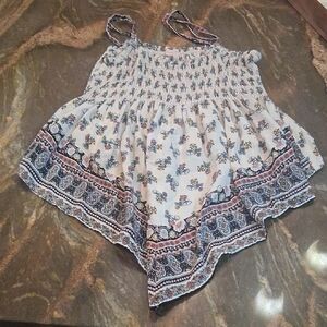 Floral Smocked Girl's Top